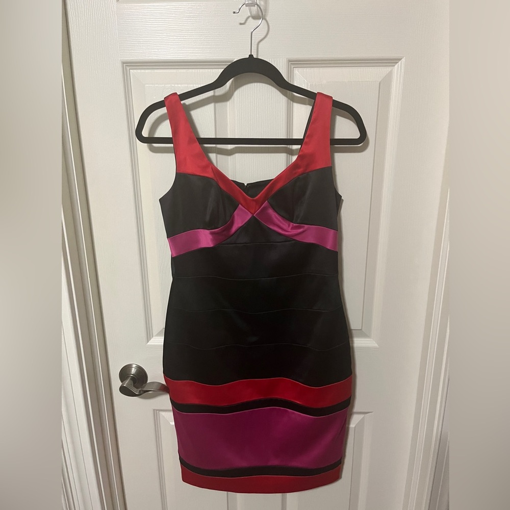 Satin bandage dress